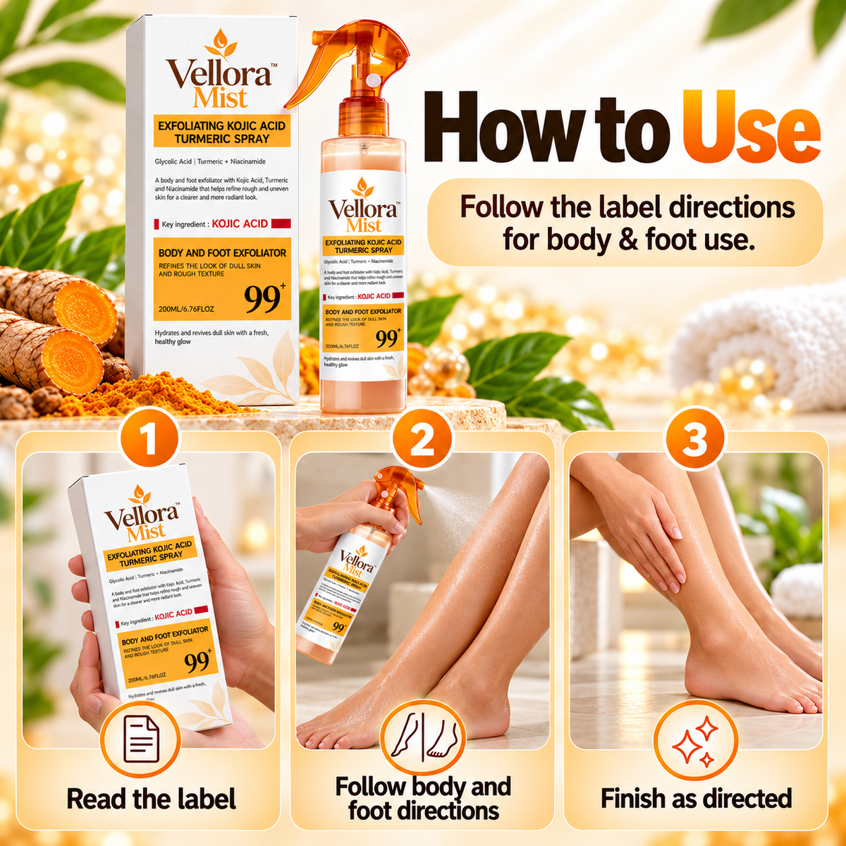 Vellora Mist Turmeric Spray
